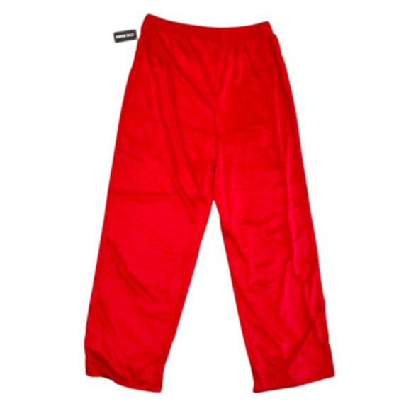 NWT Velvety Red Pajama Bottoms Rhinestone SM Logo Steve Madden Sz M Pyjamacore - Picture 3 of 10